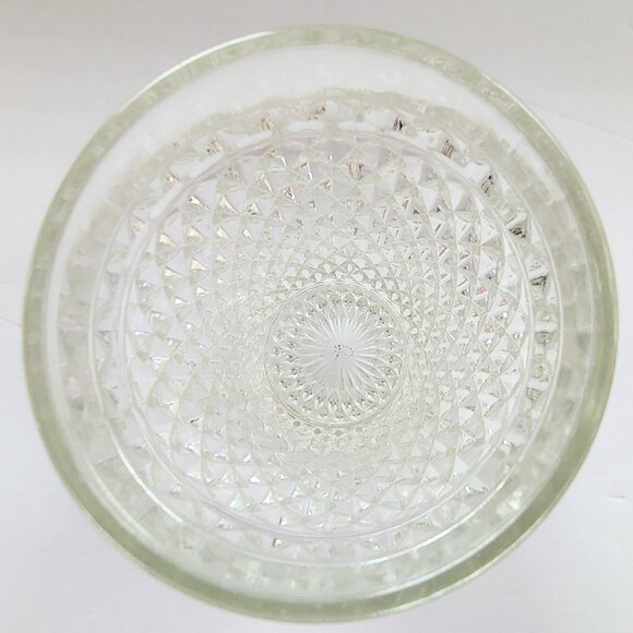 15 oz. Flat Tumbler Pressed Pattern Diamond Point Clear by Indiana Glass - Picture 4 of 10